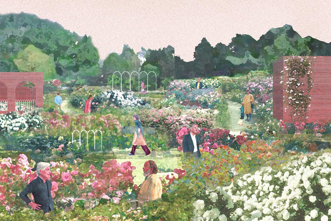 Rose garden, Sint-Pieters-Leeuw